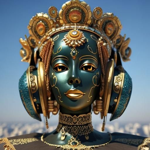 Psychedelic Babylonian Musshusu in 3D