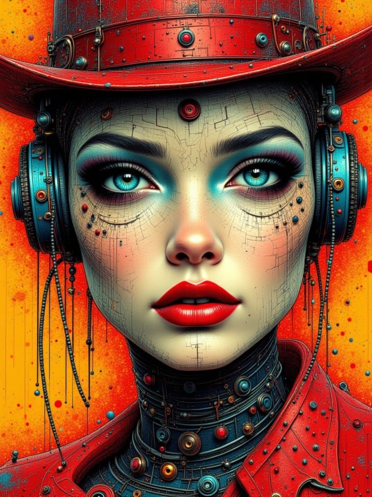 Steampunk RYB doodle