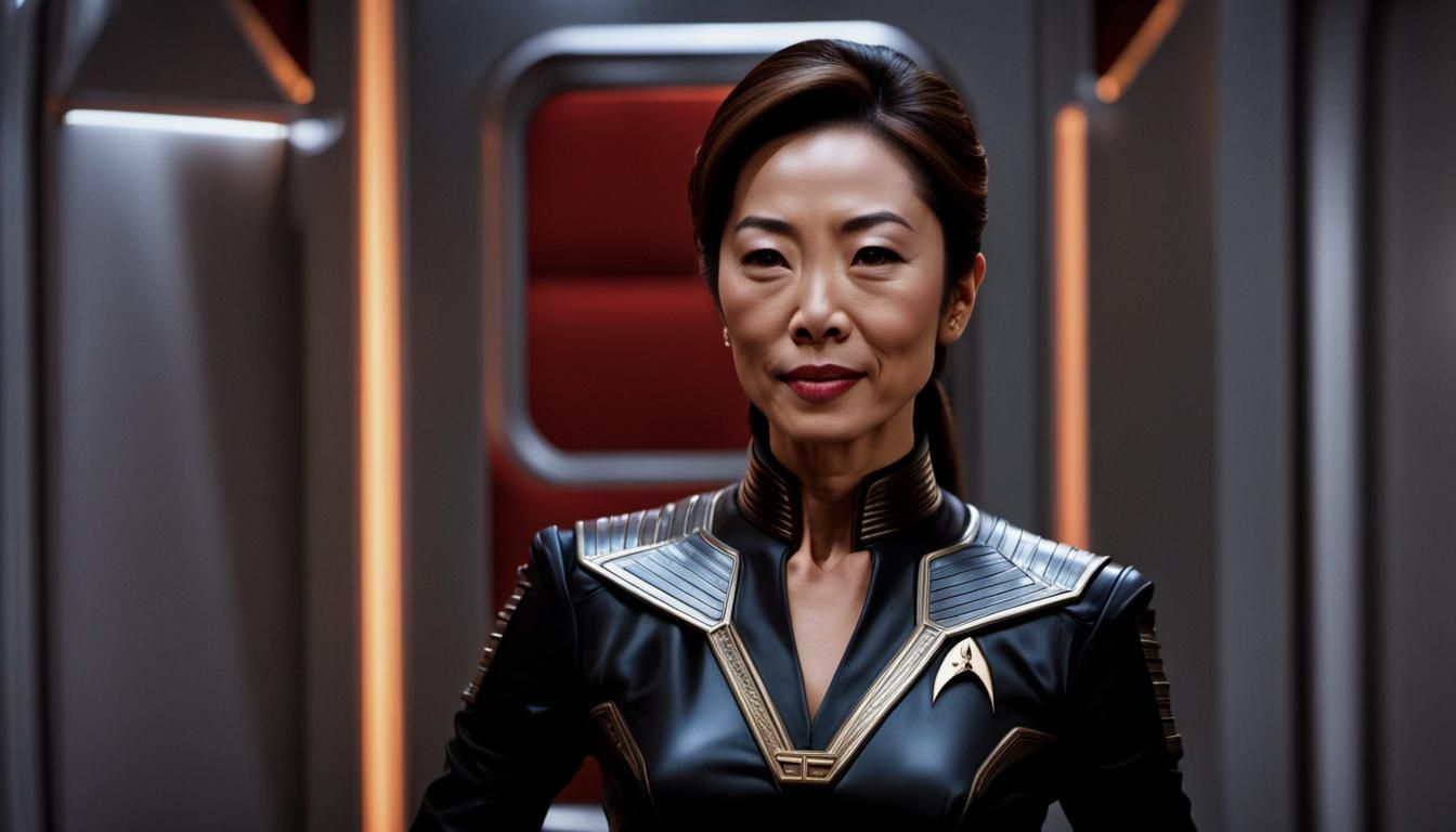 Michelle Yeoh as Terran Empire Latex Emperor