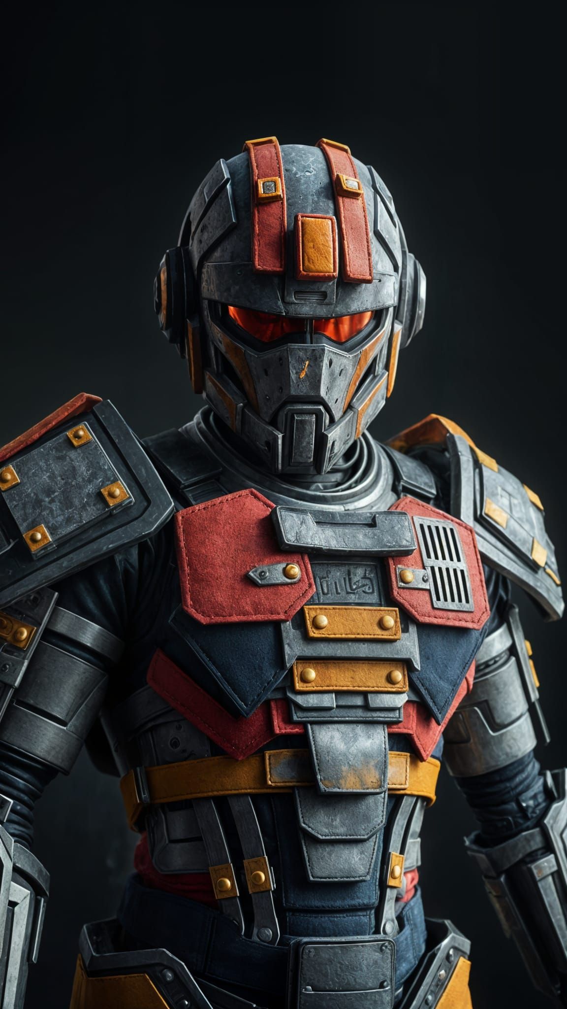 Felt Android in Digital Matte Painting Style