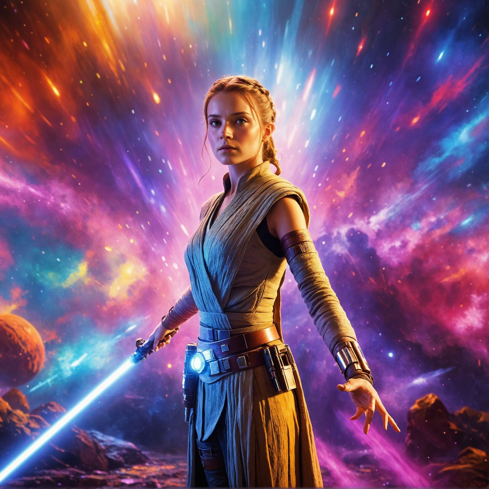 A Jedi, known as the "Daughter of Light,"