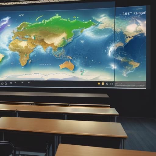 Data Presentation in Lecture Hall: Digital Concept Art