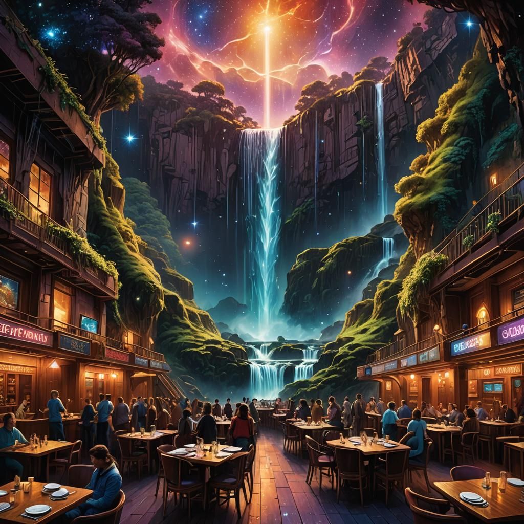 Restaurant at the End of the Universe, Astral Illustration