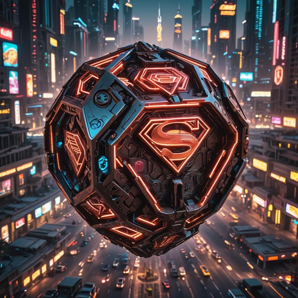 Cyberpunk Dubai: Superman Dice in Futuristic Race