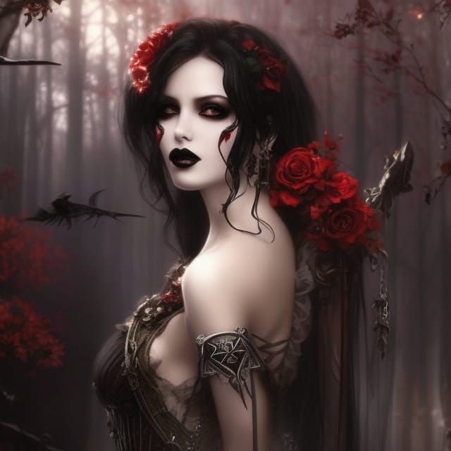 Gothic Fairytale Princess in Royo Style