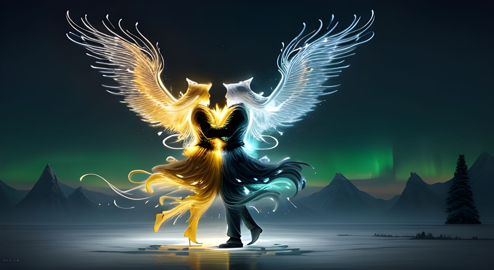 Twin Souls United in Timeless Harmony