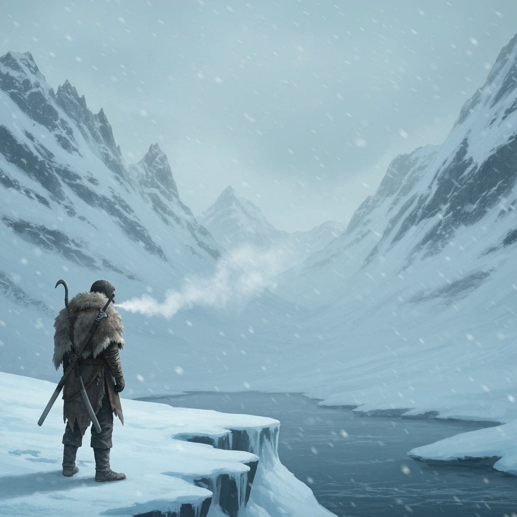 Snowy Edge of the World: Mystical Winter Landscape