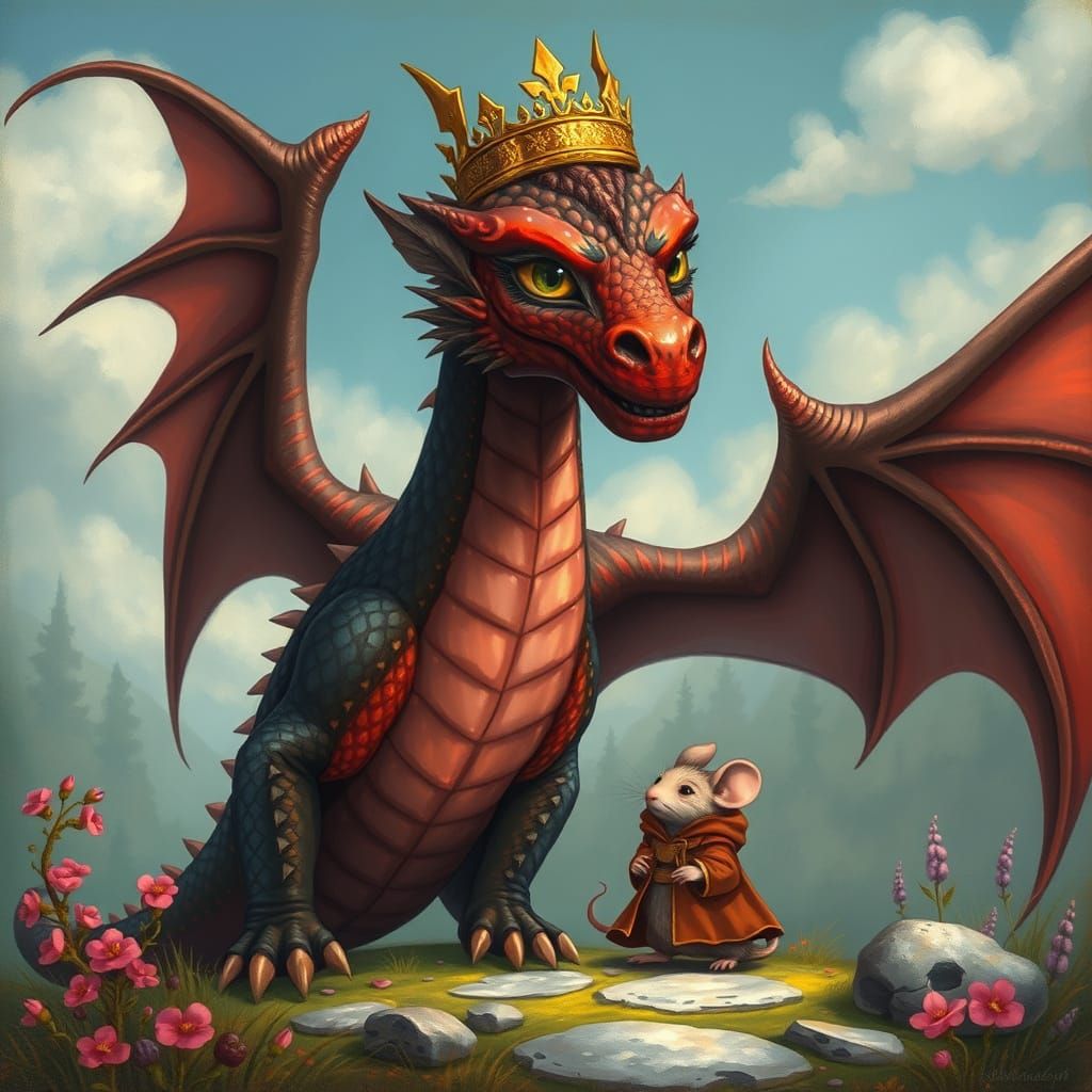 Dragon and Mouse: A Fantasy Friendship