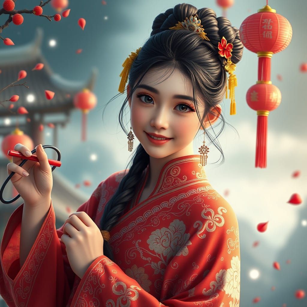 Vibrant Chinese New Year Fantasy