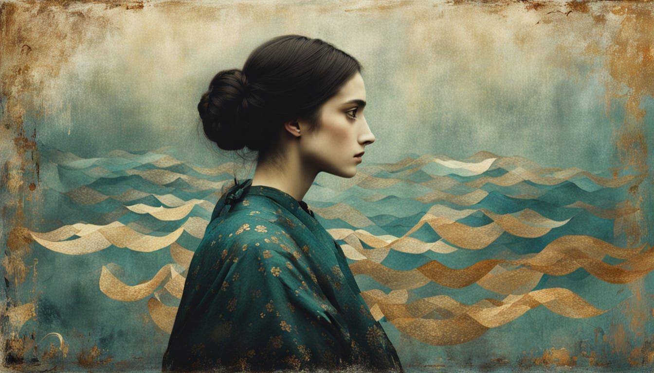 Elegant Calligraphy Exploring Infinite Consciousness