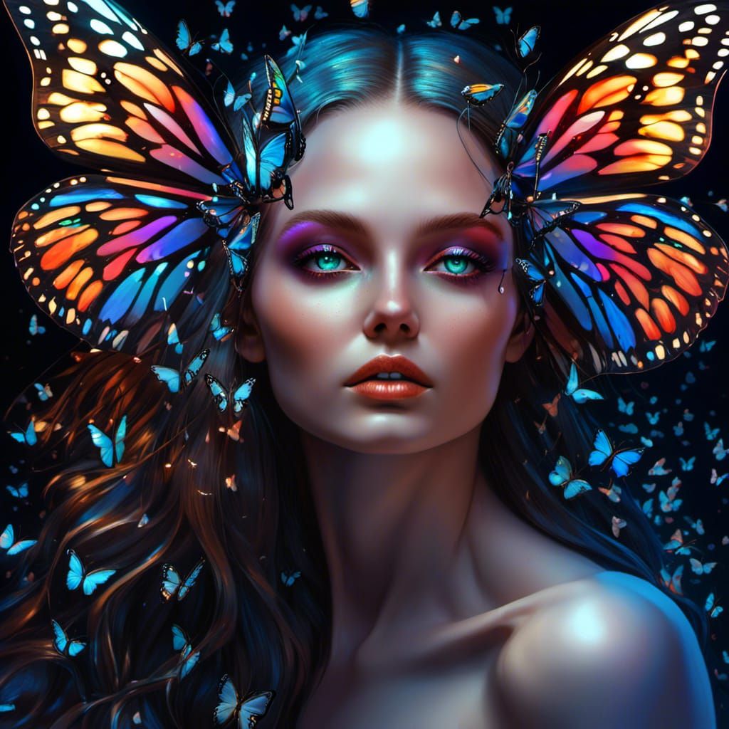 butterfly woman