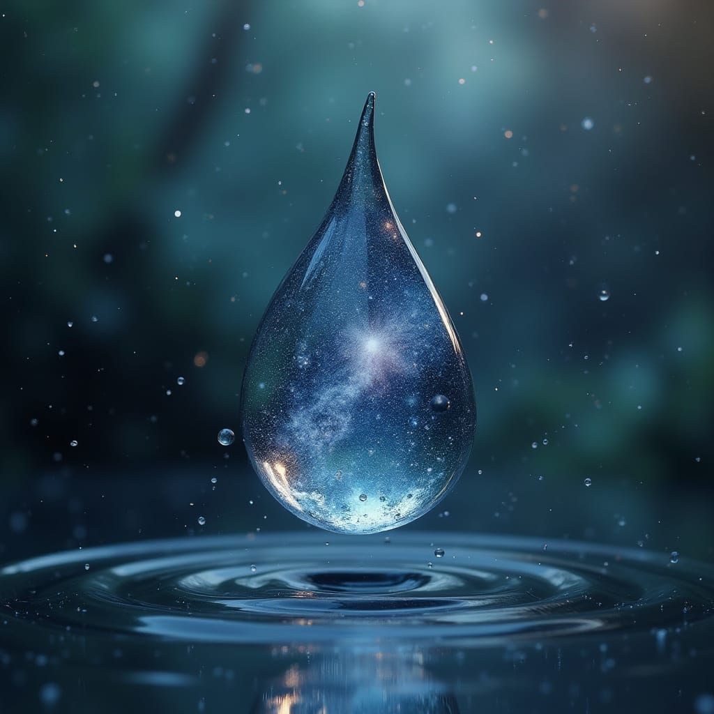 Infinite Cosmos Within a Water Drop