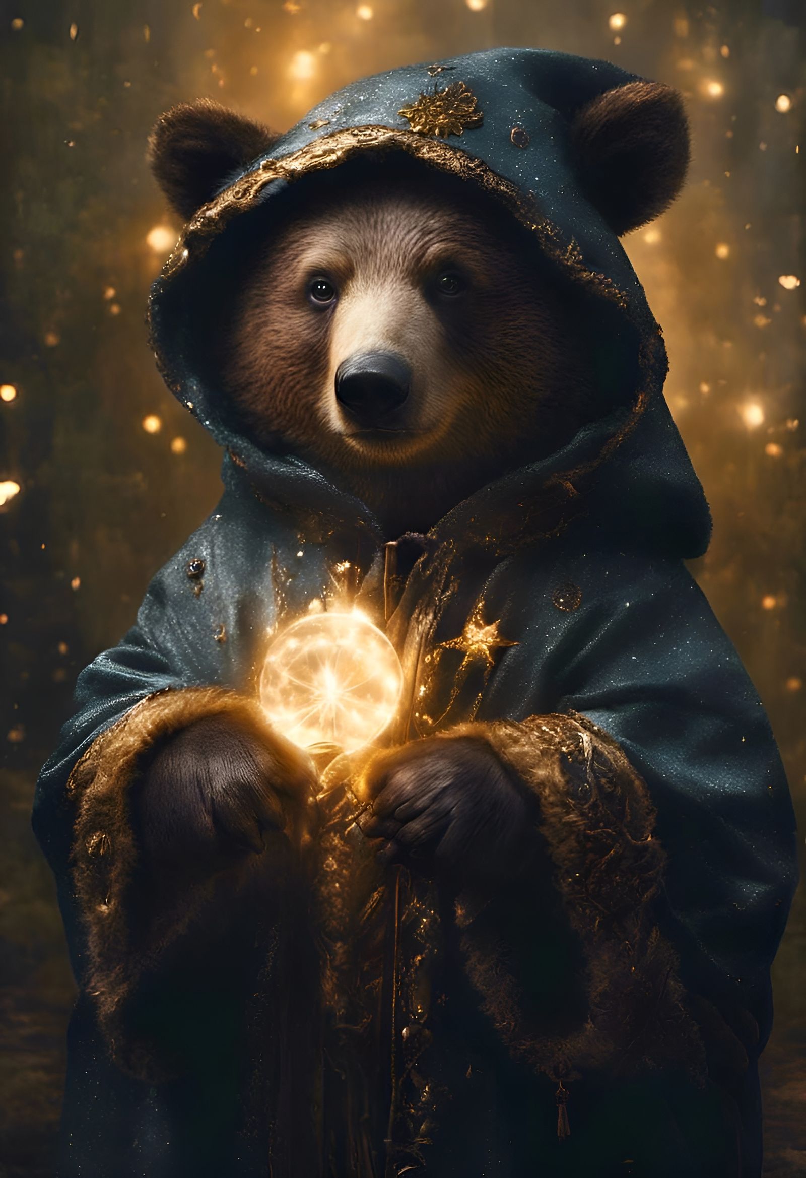 A Bear Cub Wizard