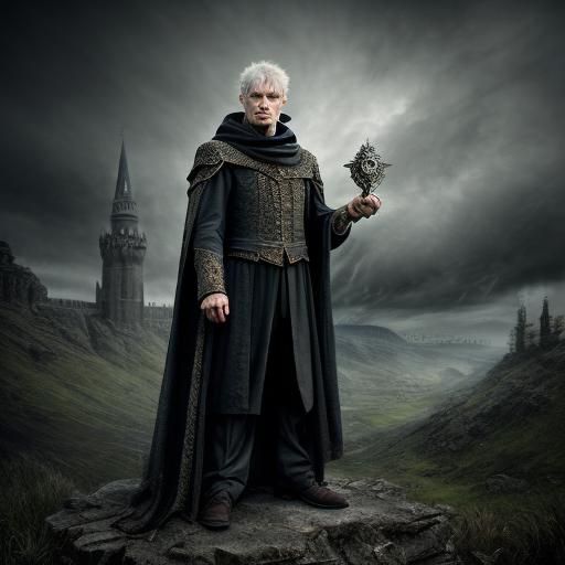 Evil Merlin: Hyperrealistic Cinematic Rendering