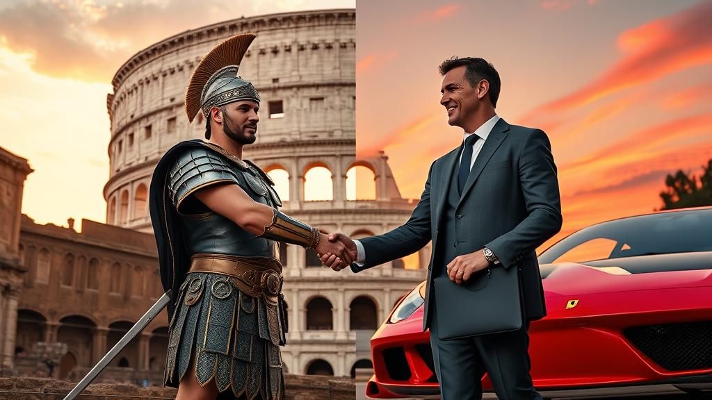 Roman Colosseum: Ancient Gladiator Meets Modern Businessman