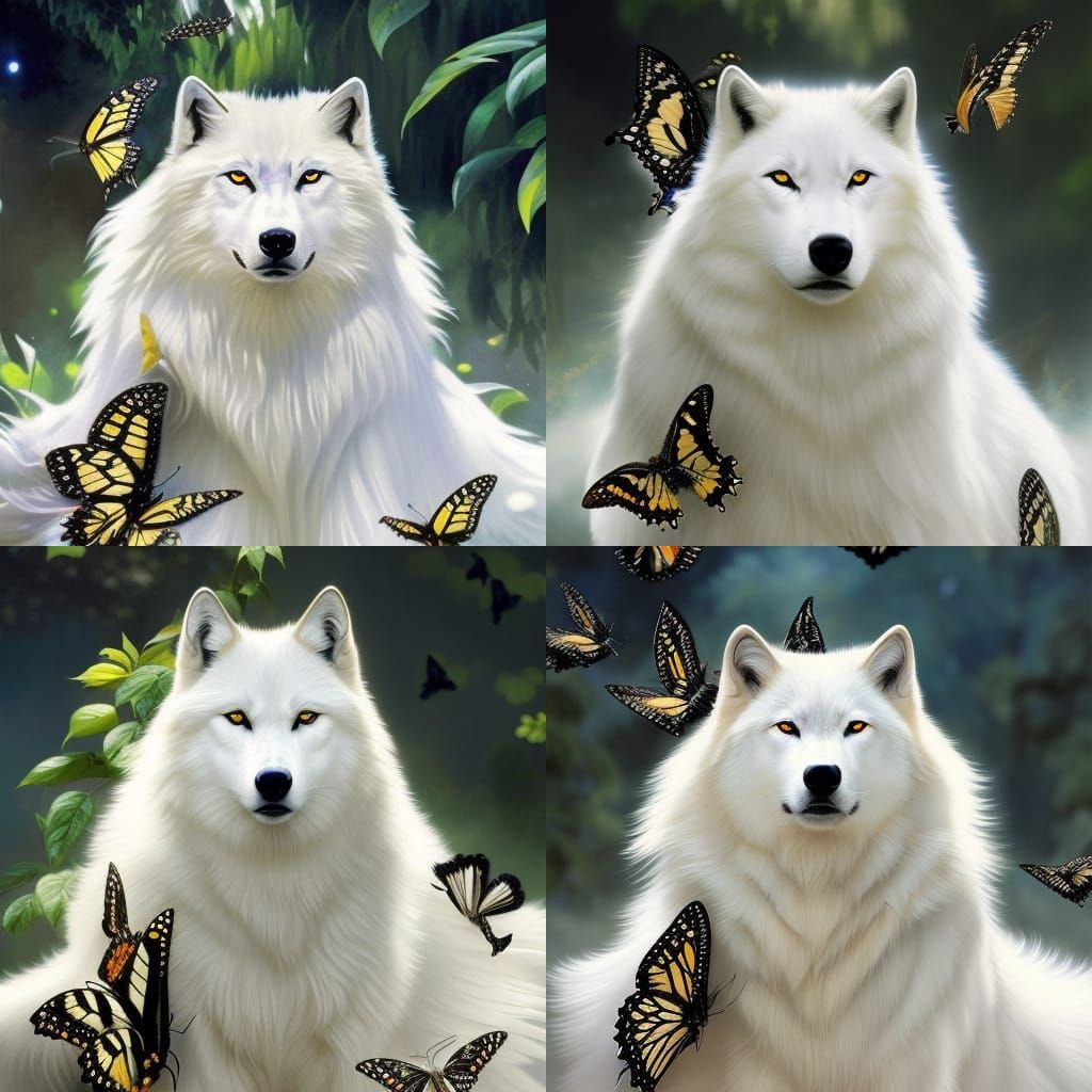 Wolf/butterfly