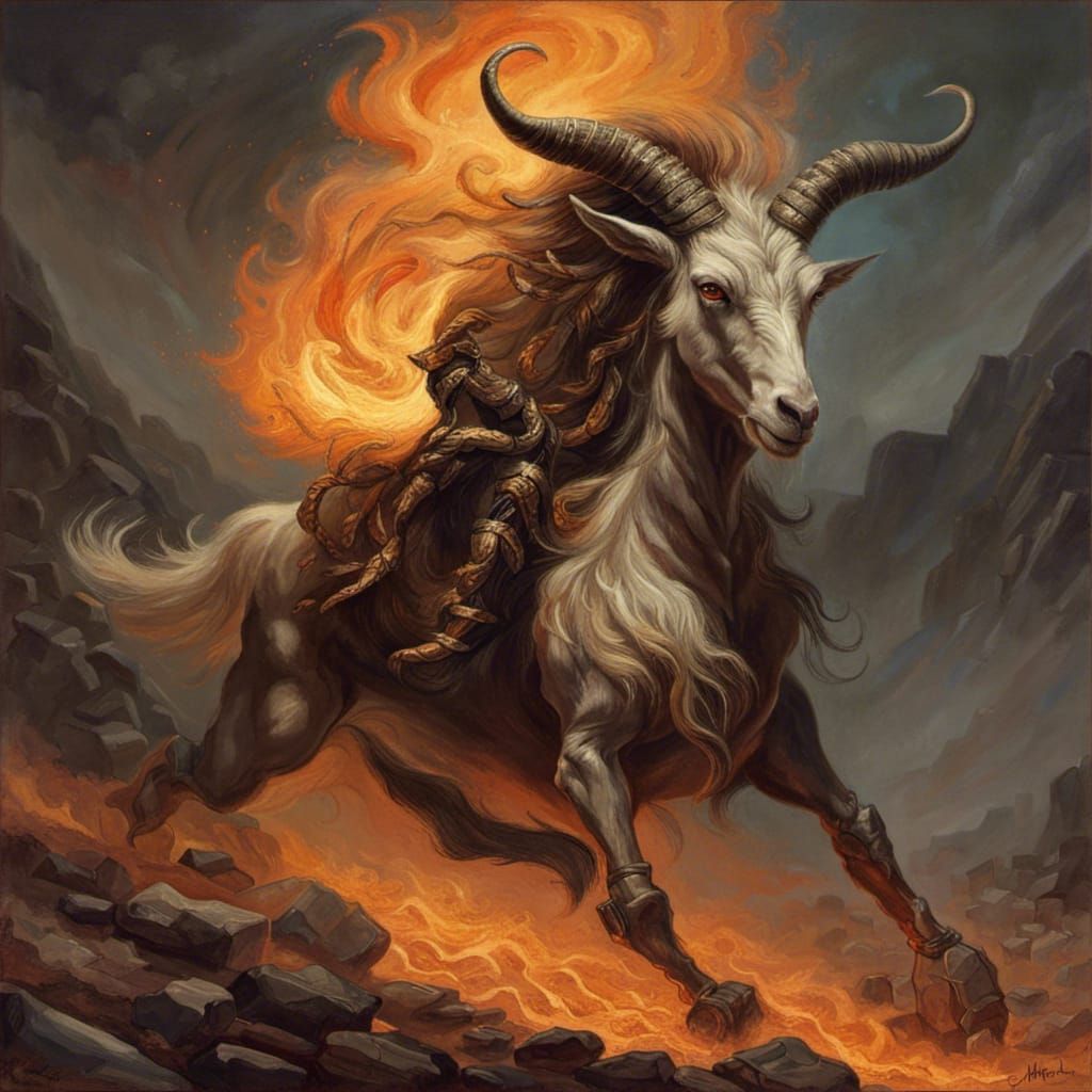 Alloces: Demon Goat Rider in Hell