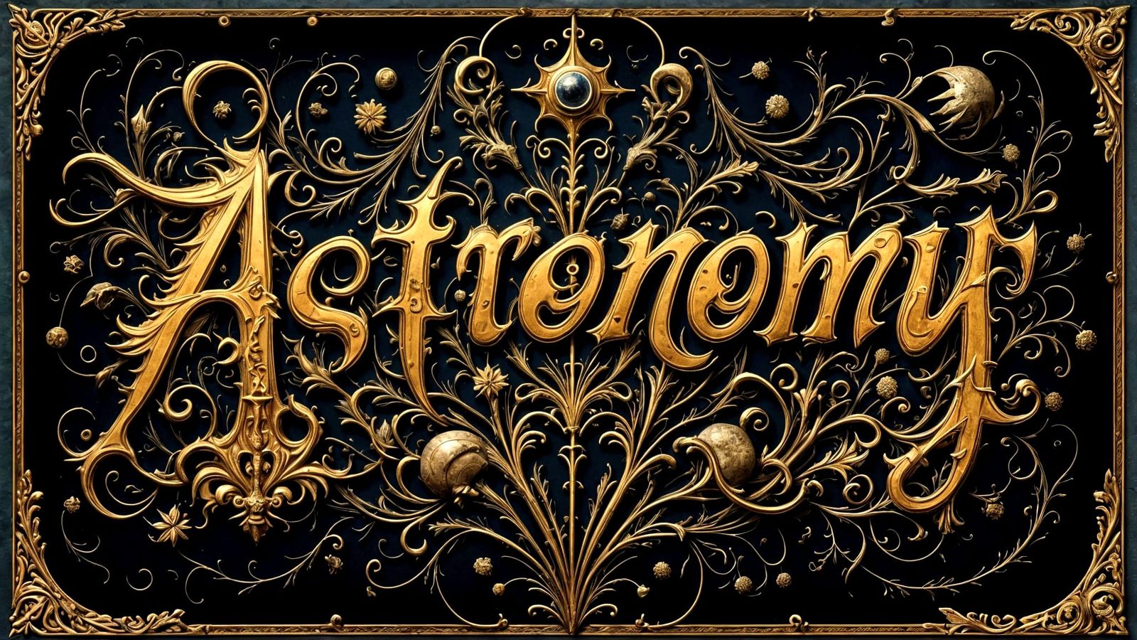 Astronomy Domine: Illuminated Manuscript Style