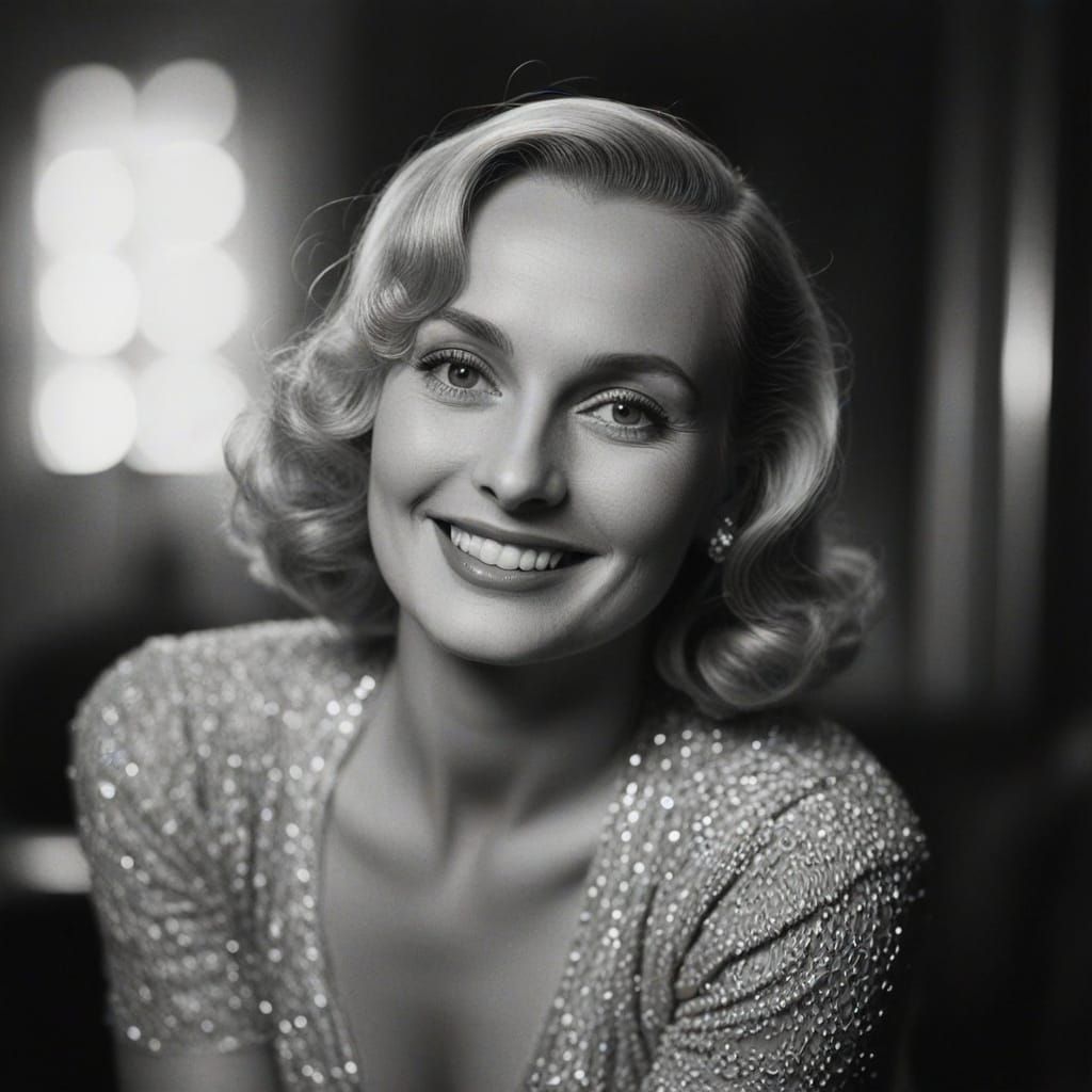 Timeless Beauty: A Vintage Hollywood Portrait