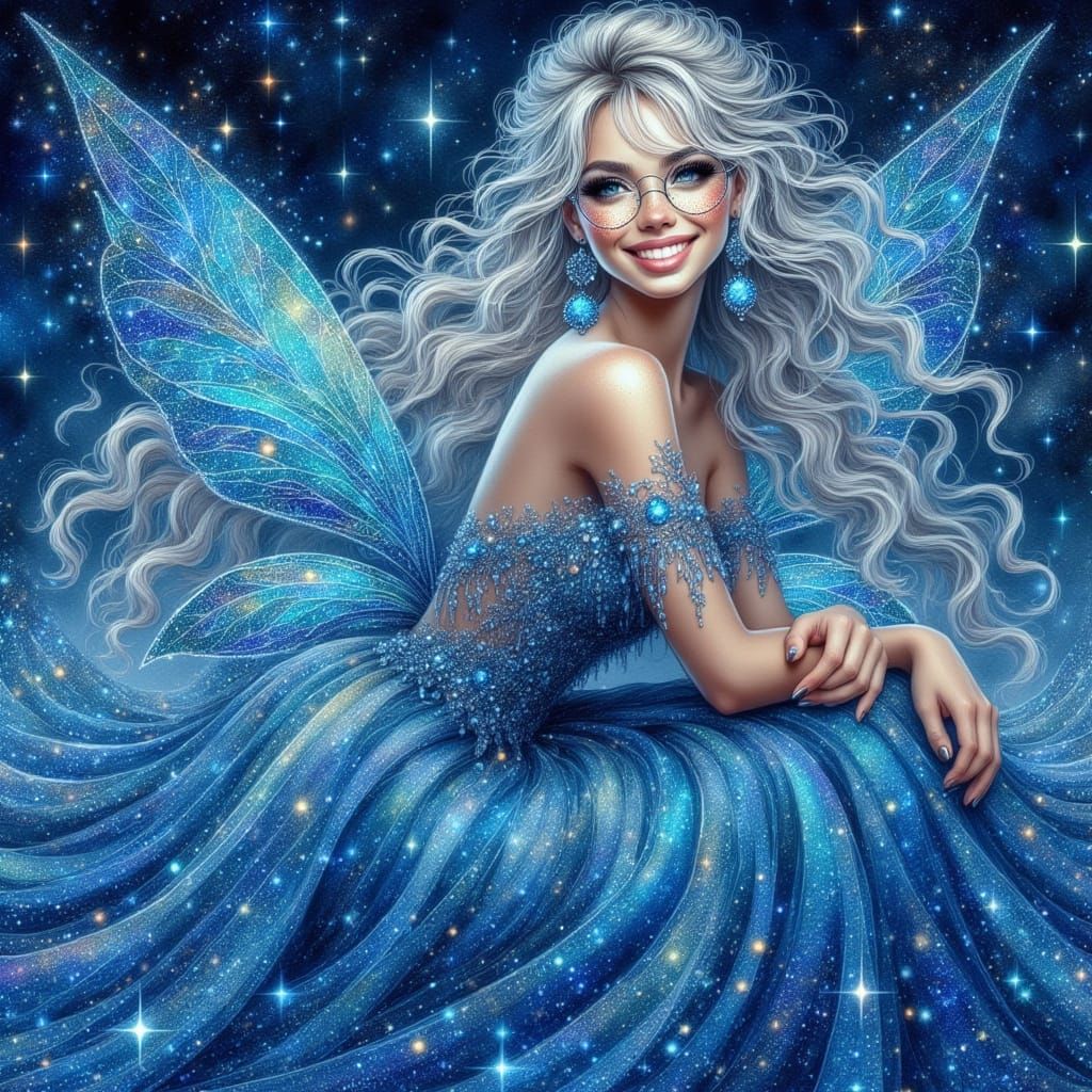 Ethereal Fantasy Princess in Digital Airbrush Style