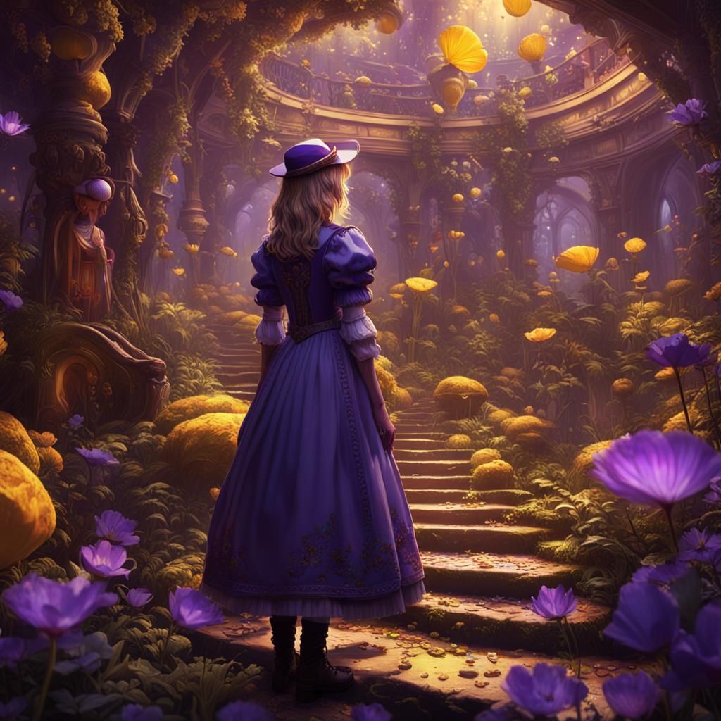 Alice in Wonderland Dark Fantasy Concept Art