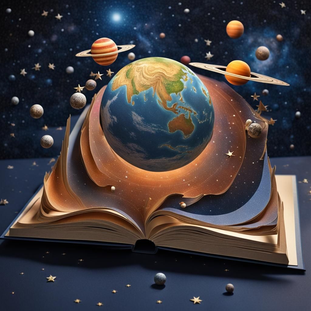 Pop-Up Book: Little Worlds and Galaxies
