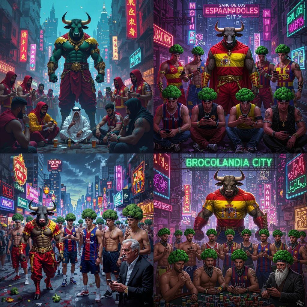 Spanish Minotaur Symbolizing Spain with Flag Colors