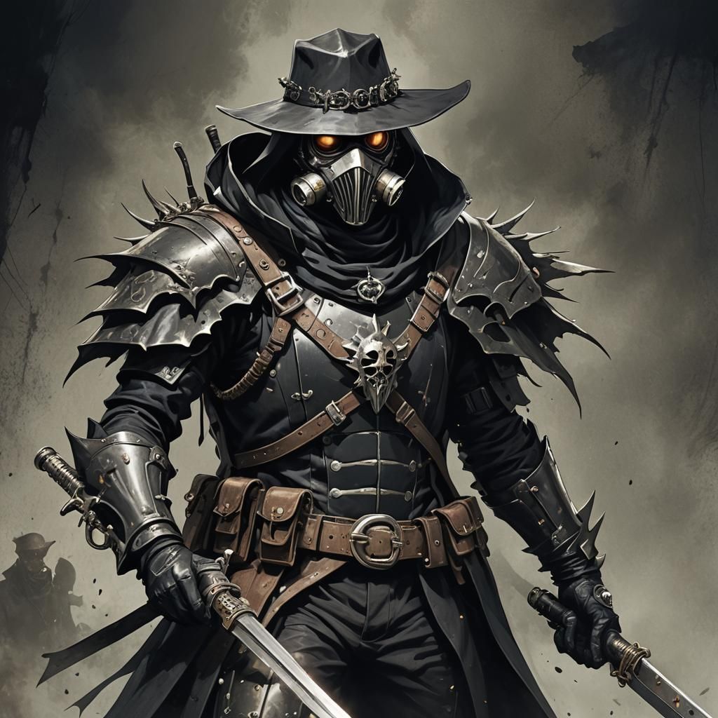 Kamen Rider Plague Doctor in Dark Fantasy Armor