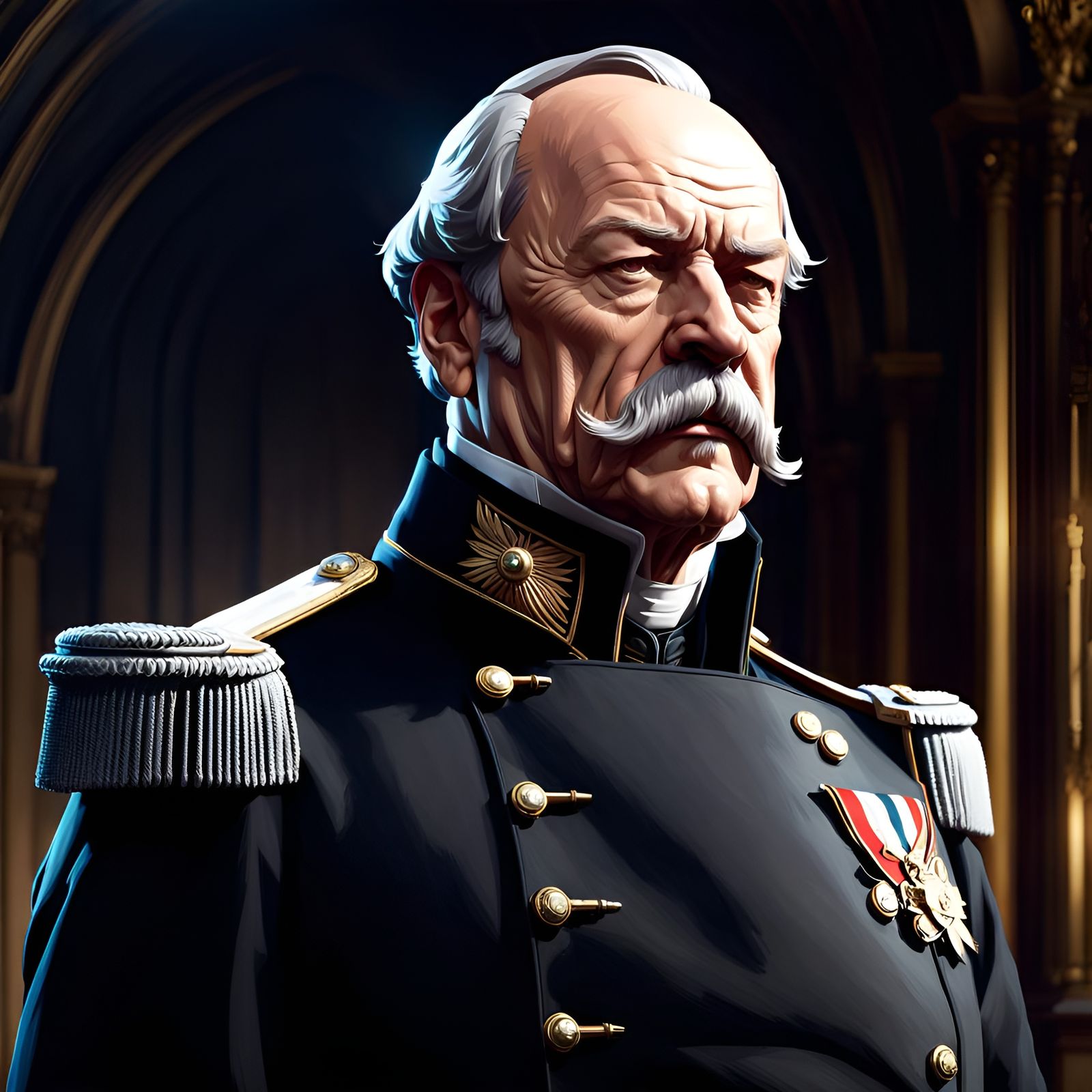 Otto von Bismarck Portrait in 19th Century Berlin