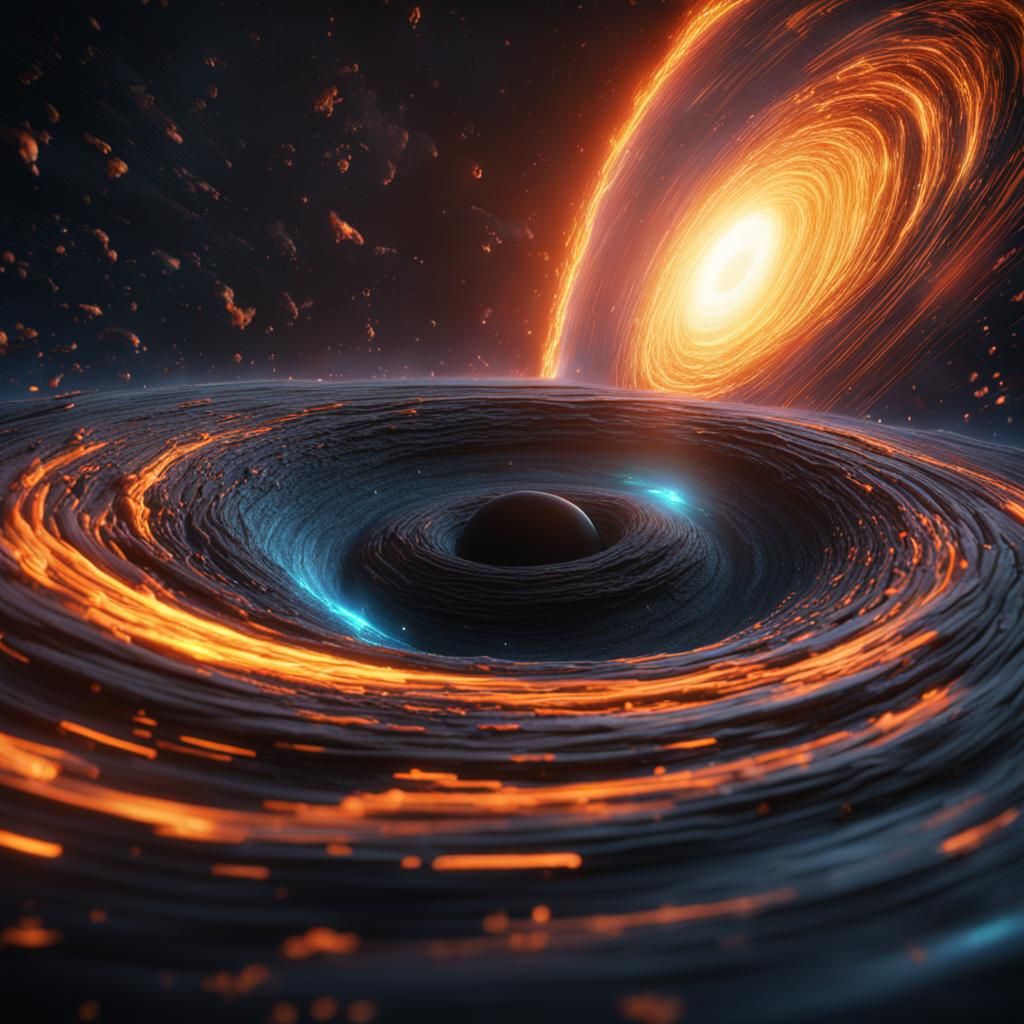 Black Hole Spins: Detailed Matte Painting in Deep Color