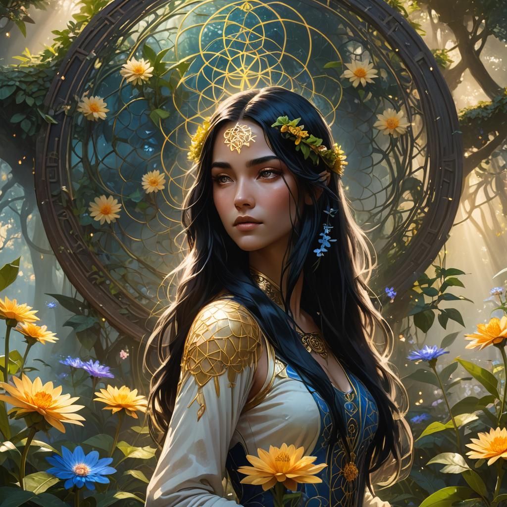 Zetara in Lush Garden Concept Art