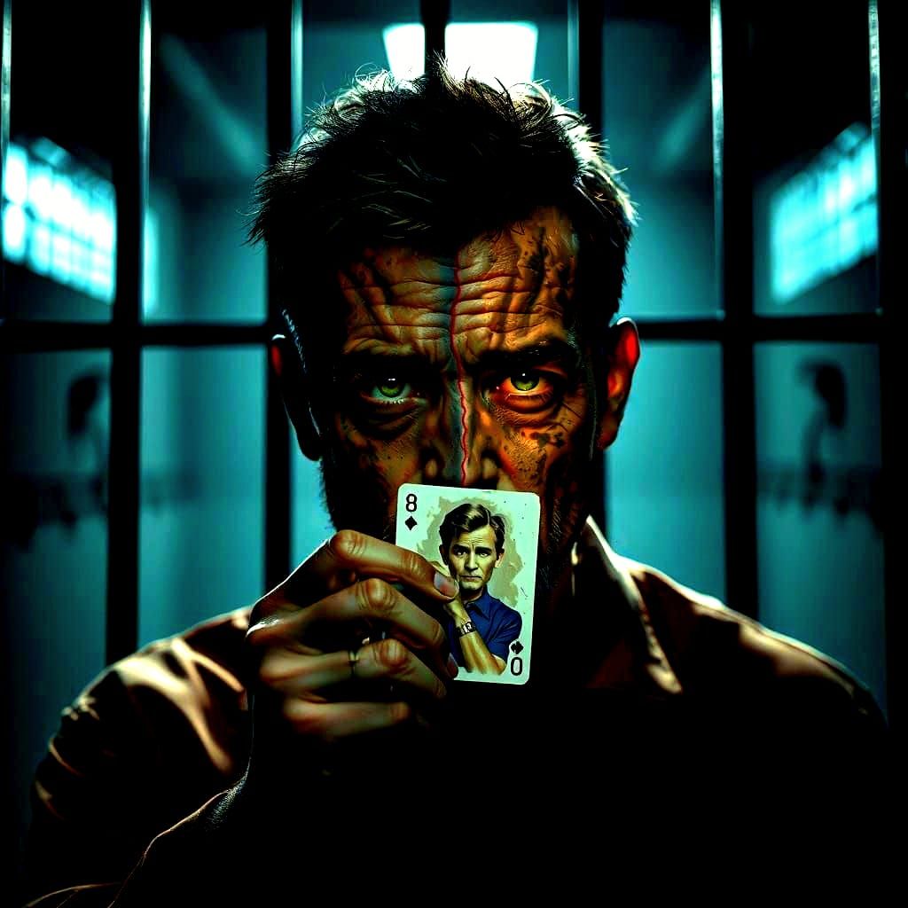 Prisoner's Split Emotions: Cinematic Digital Portrait