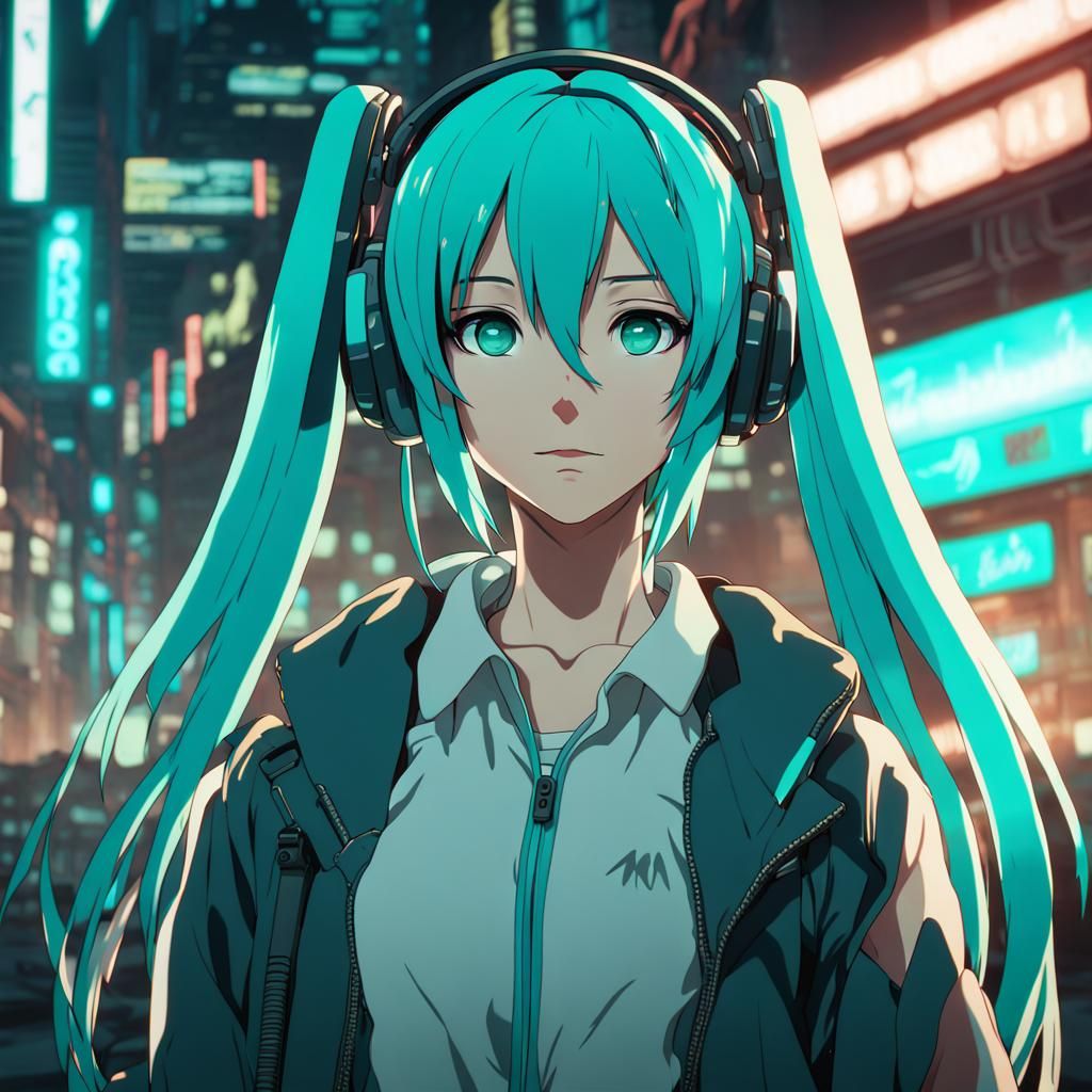 Cyberpunk Hatsune Miku, Anime Key Visual