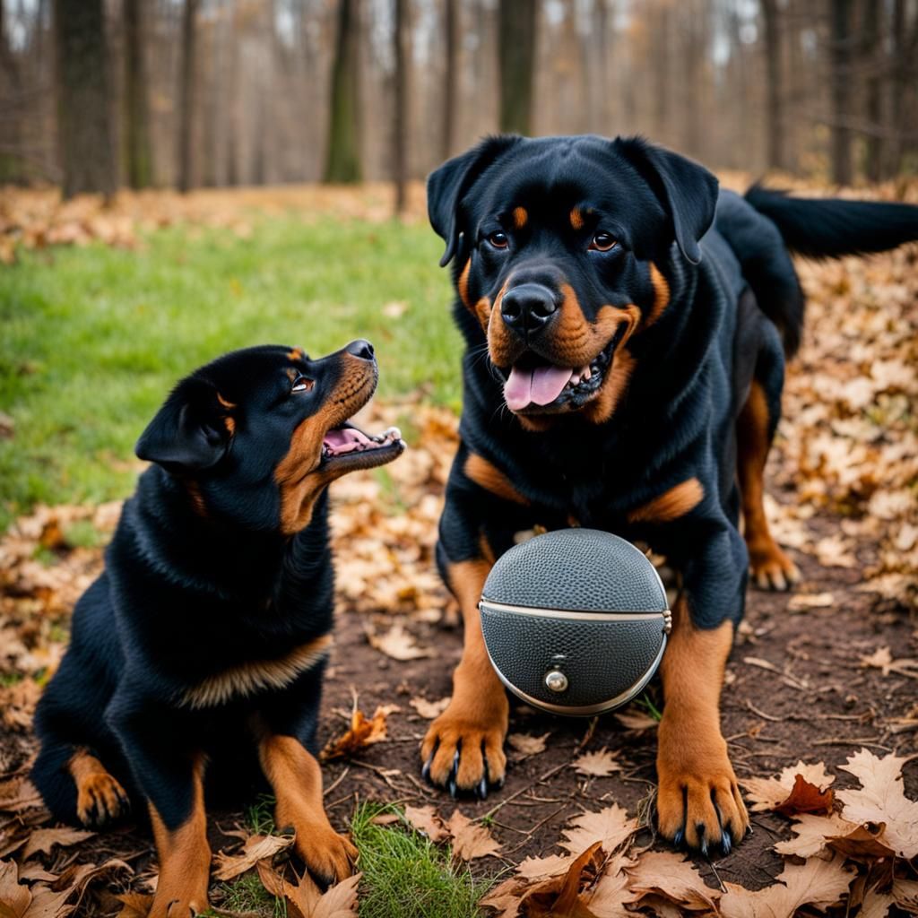 Rottweiler and Squirrel Become Unlikely Friends
