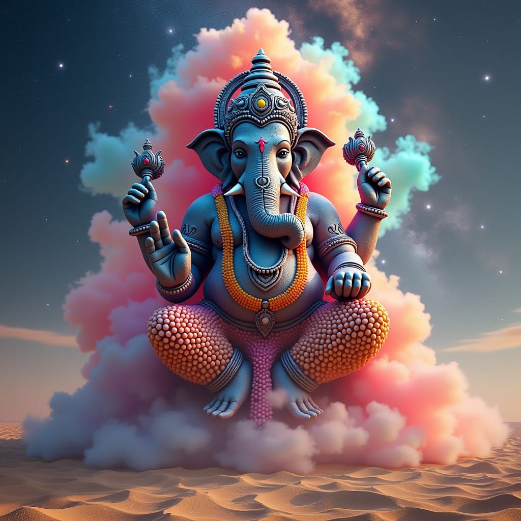 Ganesh Ascending into the Cosmos