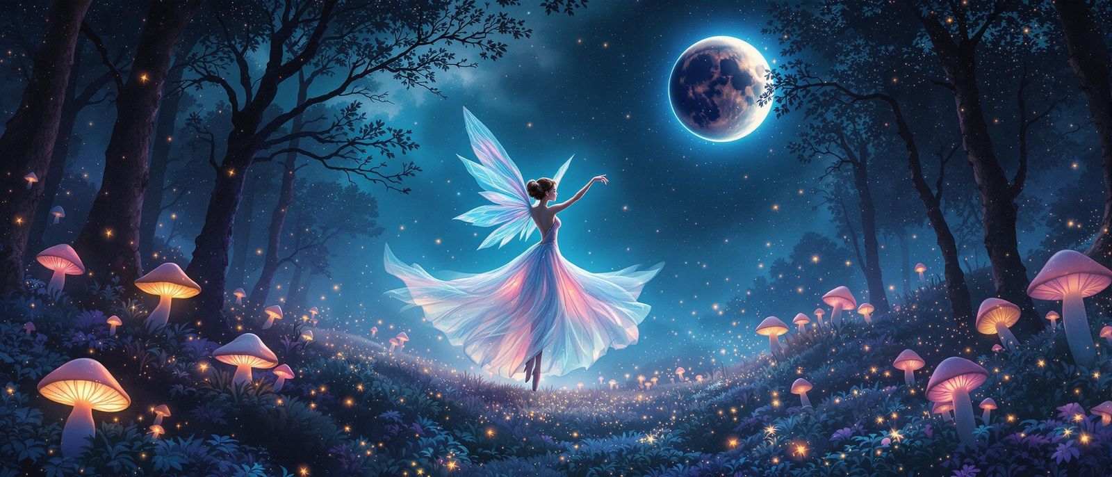 Fairy Dance Under Lunar Eclipse, Acid Wash Effect