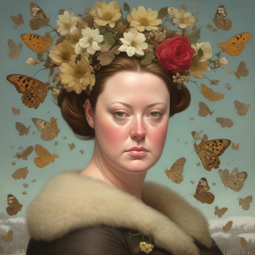 Winter Portrait in Mark Ryden Style