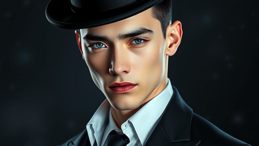 Ethereal Visionary in Dark Science Fiction Realism