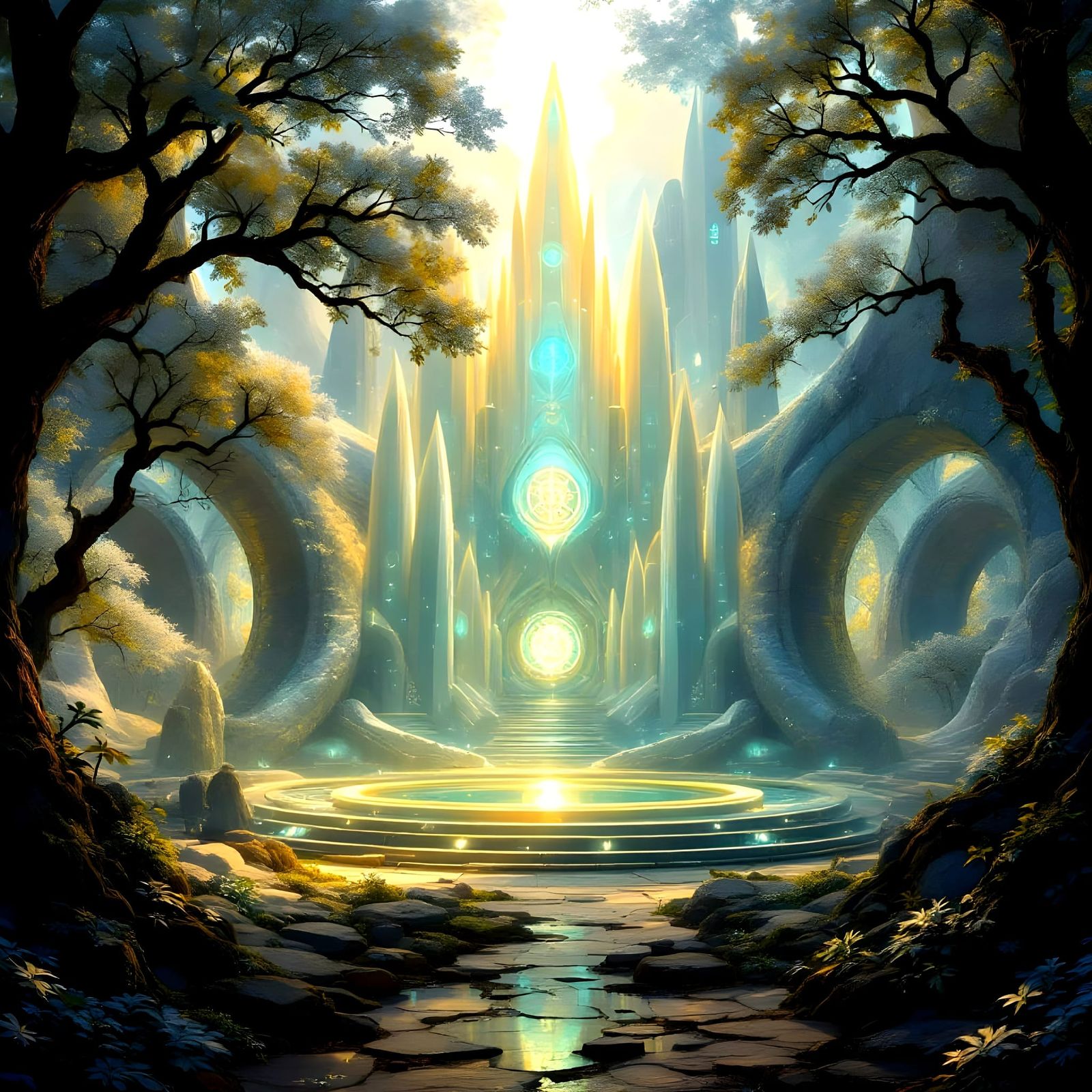 Surreal Temple of Crystal Captures Radiant Sunlight