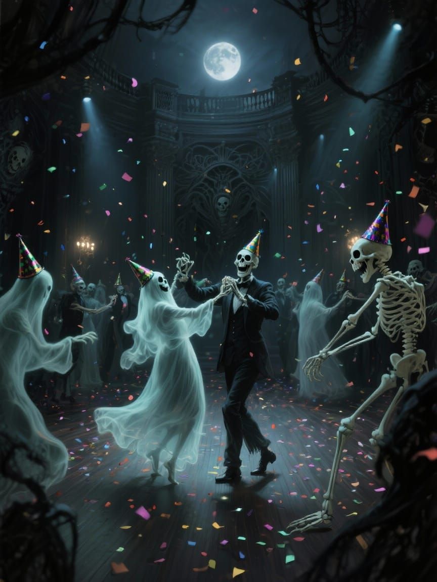 Haunted New Year's Ball with Spectral Dancers