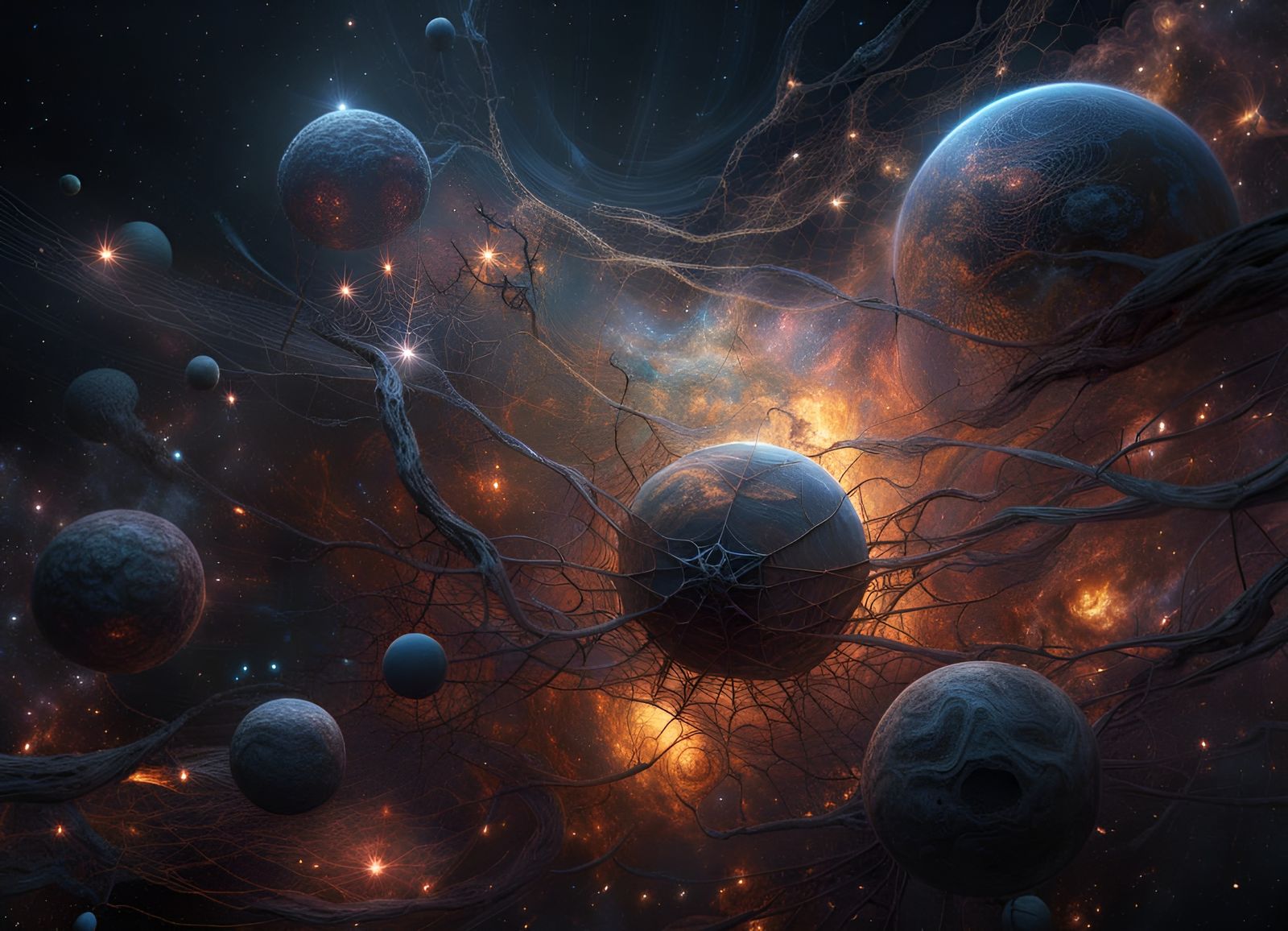 Cosmic Web of Creation in HDR Style