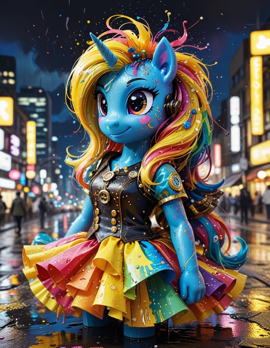 My Little Pony in Steampunk Tokyo Style