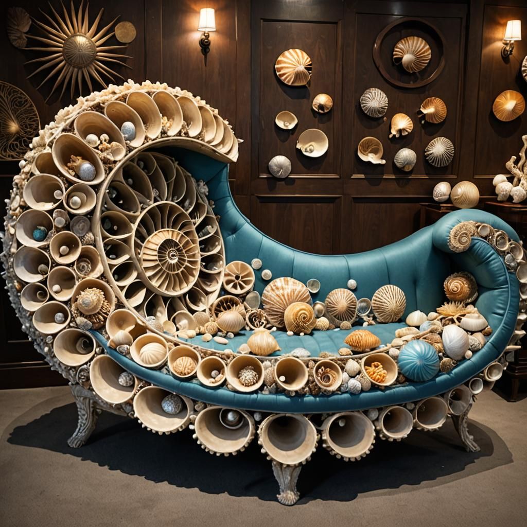 Nautilus Seashell Couch: A Unique Design