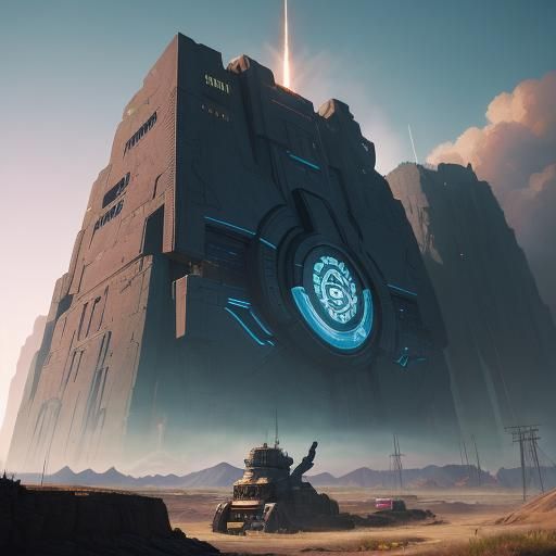 Vulcan Dignitary in Futuristic Digital Art Style