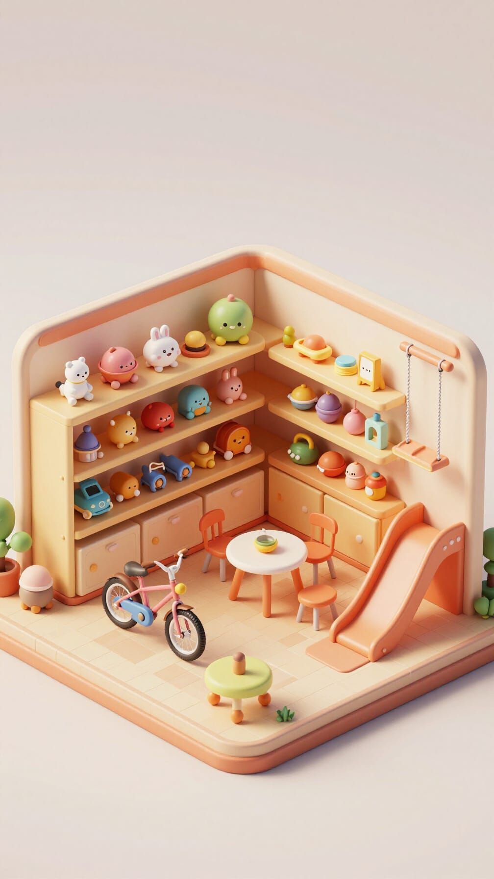 Charming Isometric Toy Store Scene