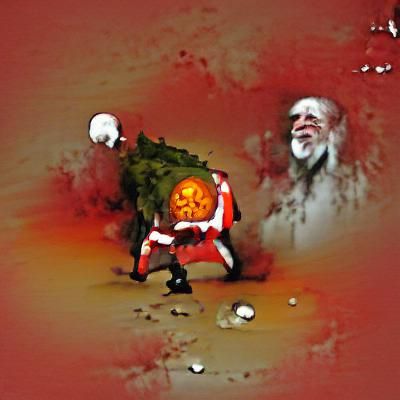 Christmas Zombie Jack-o'-Lantern: A Halloween Horror