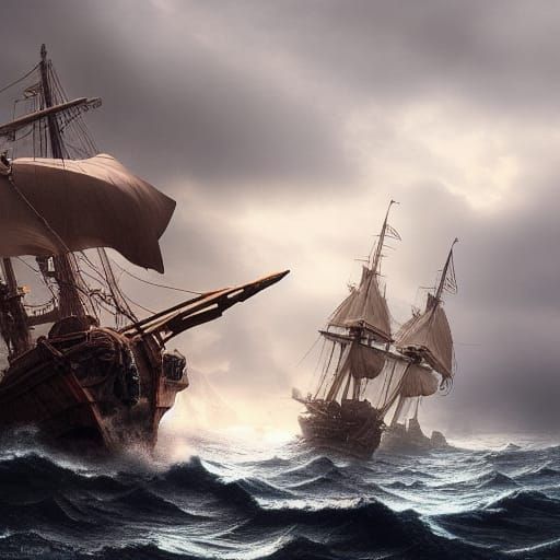 Epic Sea Battle Between Greeks and Persians