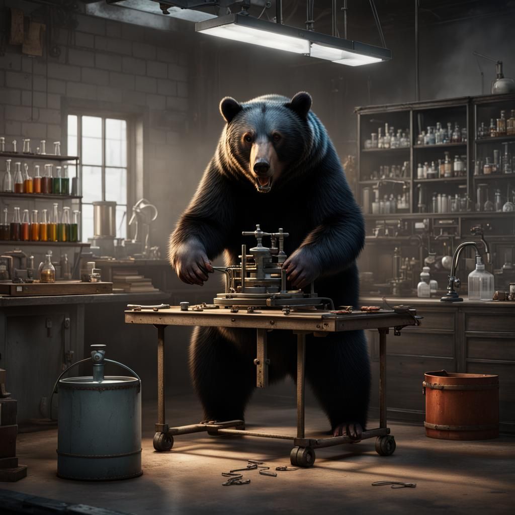 Bear Reverse Engineering a Bear Trap in Lab