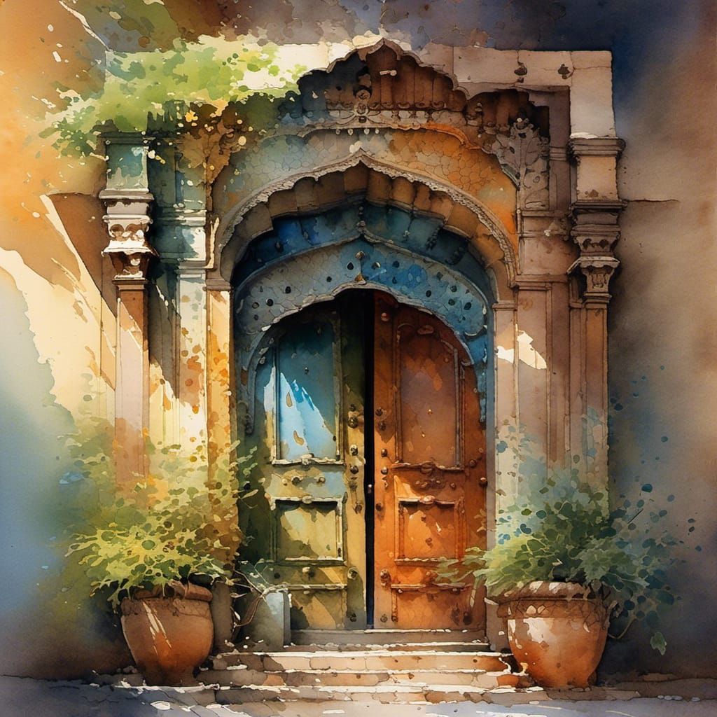 Door From Old City in New Delhi, India