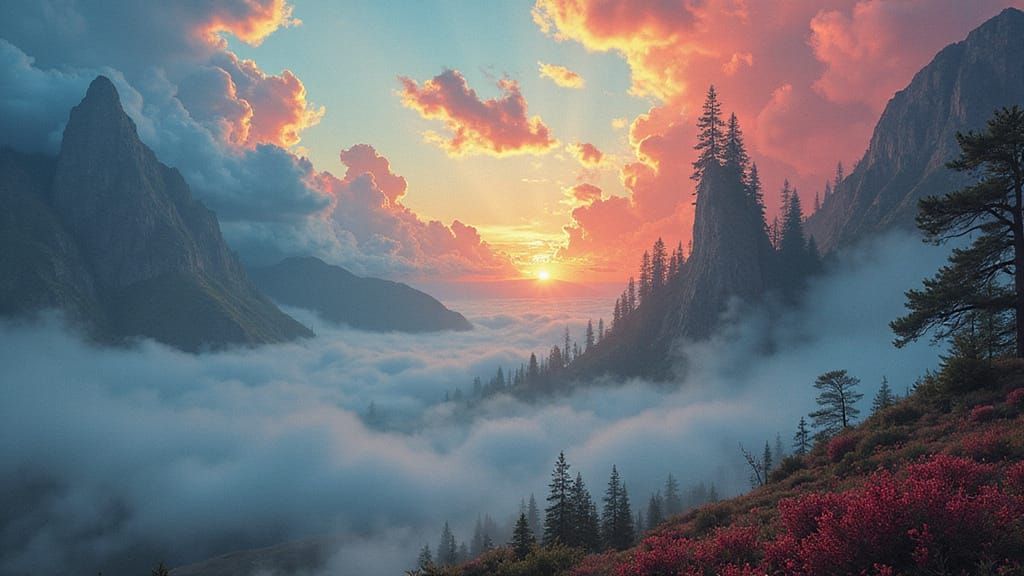 Dreamy Mythological Concept Art Poster